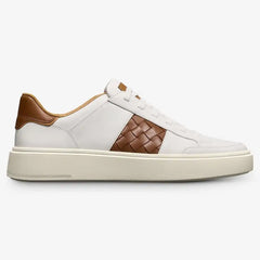 Oliver Slip-on Stretch-lace Sneaker White / Woven Luggage Leather