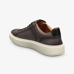 Oliver Slip-on Stretch-lace Brogue Sneaker Grey Leather
