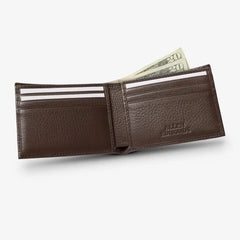 Slim Bifold Wallet Brown Leather
