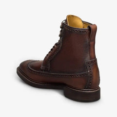 Maddox Reserve Wingtip Dress Boot Chili Caviar Grain Leather