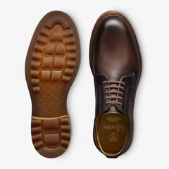 Noah Reserve Plain-toe Derby Dress Shoe Dark Brown Leather