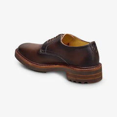 Noah Reserve Plain-toe Derby Dress Shoe Dark Brown Leather