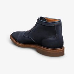 Park Avenue Verse Cap-toe Oxford Boot Navy Suede