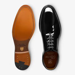Morrison Reserve Whole-cut Oxford Dress Shoe Black Patent Leather