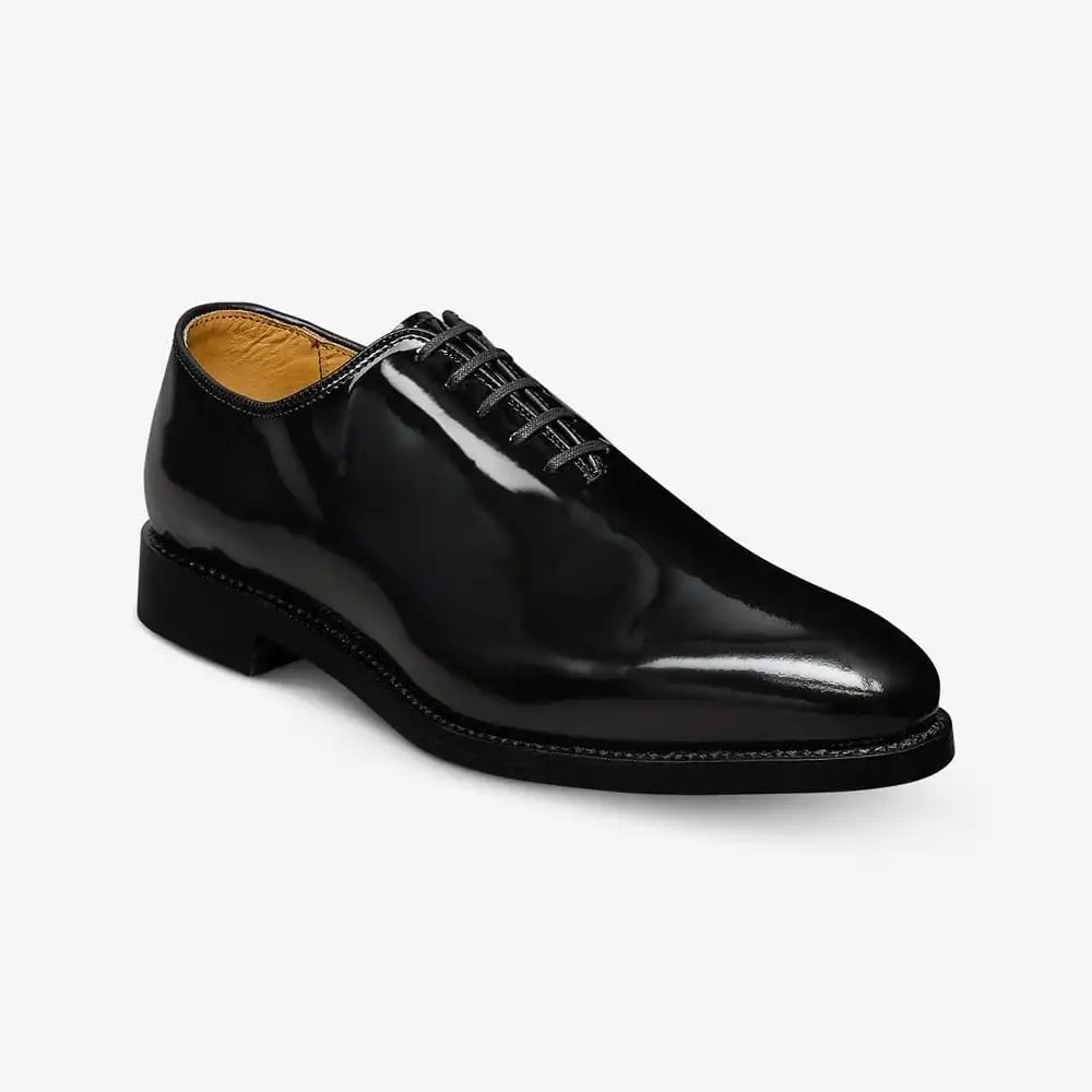 Morrison Reserve Whole-cut Oxford Dress Shoe Black Patent Leather