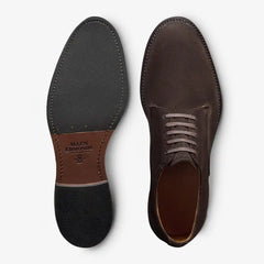 Trevor Plain-toe Derby Shoe Bitter Chocolate Suede