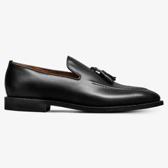 Randolph Tassel Loafer Black Leather