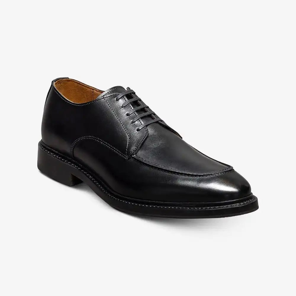 Rivington Apron-toe Derby Dress Shoe Black Leather