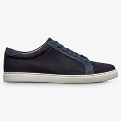 Courtside Lace-up Sneaker Navy Corduroy Texture Suede