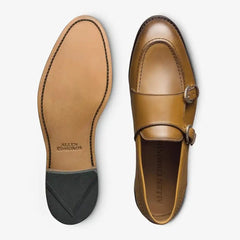 Randolph Monk Strap Dress Shoe Walnut Leather