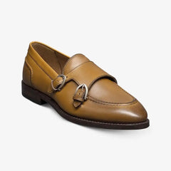 Randolph Monk Strap Dress Shoe Walnut Leather