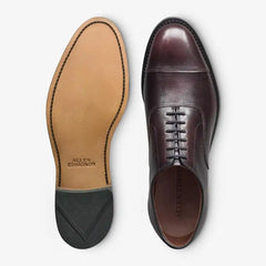 Park Avenue Cap-toe Oxford Dress Shoe Burgundy Brush Off Leather
