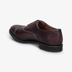 Park Avenue Cap-toe Oxford Dress Shoe Burgundy Brush Off Leather