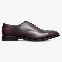 Park Avenue Cap-toe Oxford Dress Shoe Burgundy Brush Off Leather