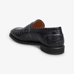 Randolph 2.0 Penny Loafer Black Embossed Croco Leather