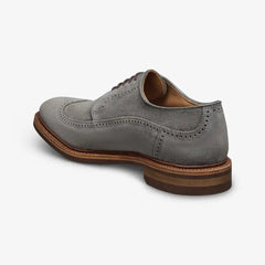 Winstonmok Wingtip Derby Dress Shoe Grey Suede