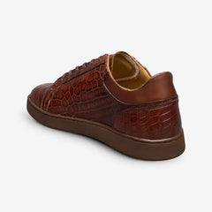 Chambers Reserve Lace-up Sneaker Chili Croc Leather