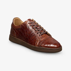 Chambers Reserve Lace-up Sneaker Chili Croc Leather