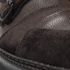 Engineered Garments x Allen Edmonds Bryant Park Double Monk Brown Leather Mix