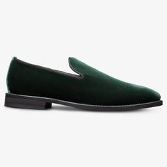 Robinson Smoking Slip-on Loafer Green Velvet