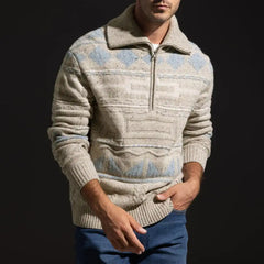 NN07 William Half-zip Sweater Tan