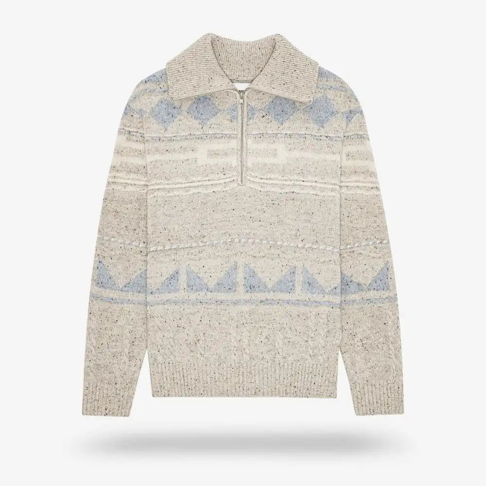 NN07 William Half-zip Sweater Tan
