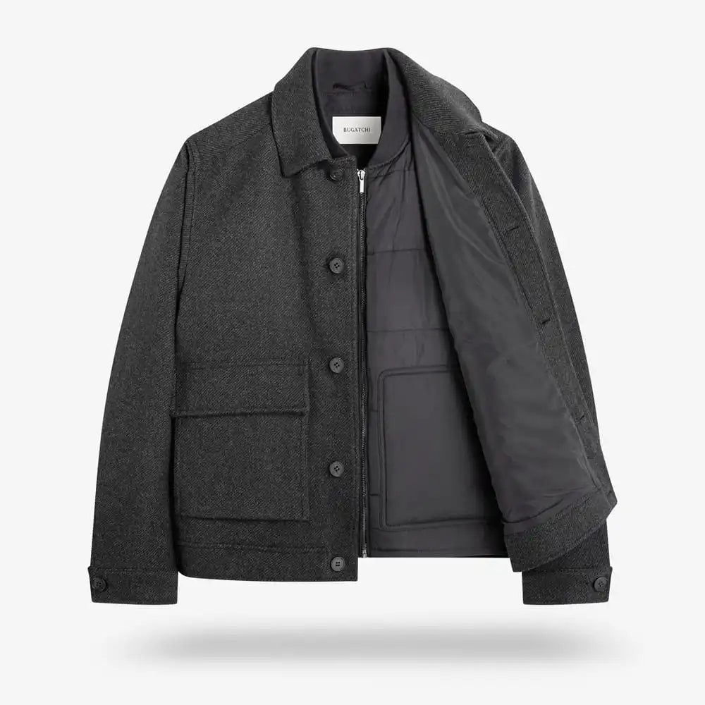 Bugatchi Wool Blouson Black
