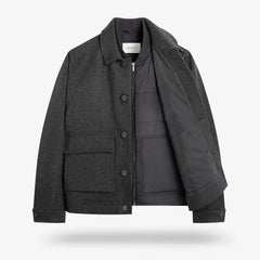 Bugatchi Wool Blouson Black