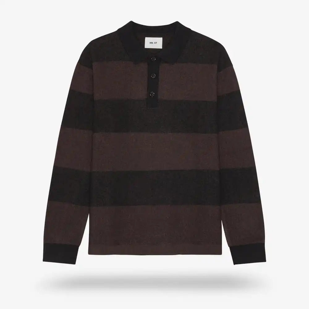 NN07 Rugby Polo Sweater Black