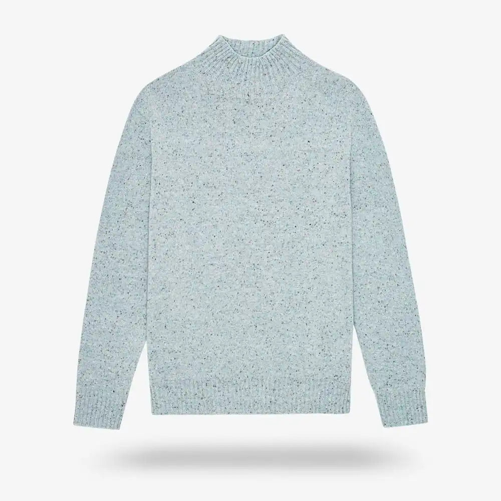 NN07 Aksel Mock-neck Sweater Blue