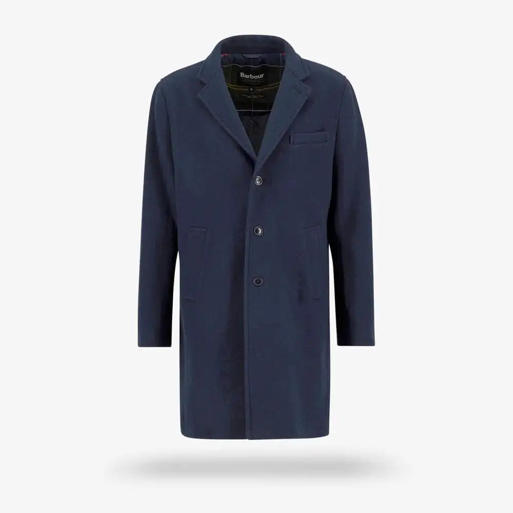 Barbour Kirkbridge Wool Coat Navy