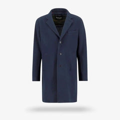 Barbour Kirkbridge Wool Coat Navy
