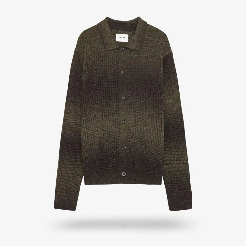 NN07 Thor Cardigan Olive Green