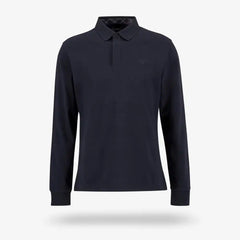 Barbour Waketown Tailored Long-sleeve Polo Shirt Navy