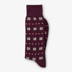 Fair Isle Dress Socks Tan