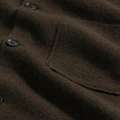 NN07 Jonas Button-up Sweater Brown