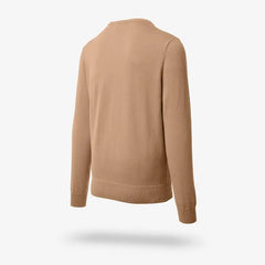 Long Sleeve Knit Shirt Camel