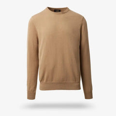 Long Sleeve Knit Shirt Camel