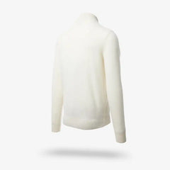 Cashmere Quarter-zip Sweater Off White