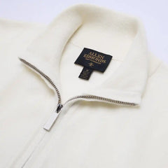 Cashmere Quarter-zip Sweater Off White
