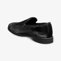 Factory Second Robinson Smoking Slip-on Loafer Black Velvet