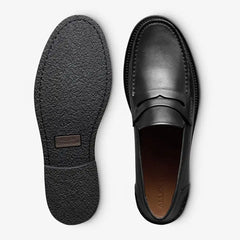 Sorrento Penny Loafer Black Leather