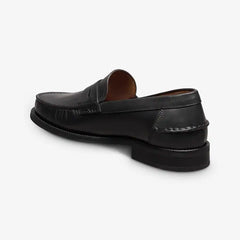 Sorrento Penny Loafer Black Leather