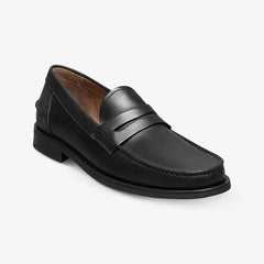 Sorrento Penny Loafer Black Leather