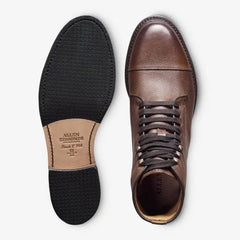 Landon Cap-Toe Boot Brown Leather