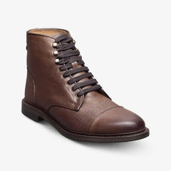Landon Cap-Toe Boot Brown Leather