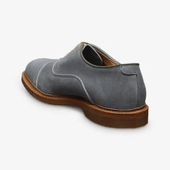 Park Avenue Verse Cap-toe Oxford Dress Shoe Steel Blue Suede