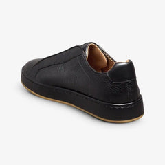 Banks Court Slip-on Stretch-lace Sneaker Black Leather