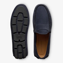Apex Driving Loafer Navy Suede