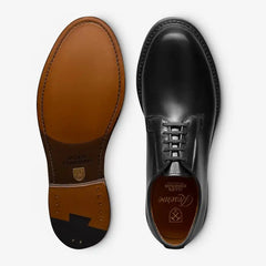 Rowan Reserve Plain-toe Derby Dress Shoe Black Polished Calf Leather